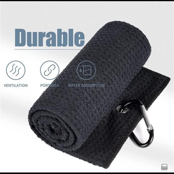 Mile High Life Tri-fold Golf Towel | Premium Microfiber Fabric | Waffle Pattern main image 5